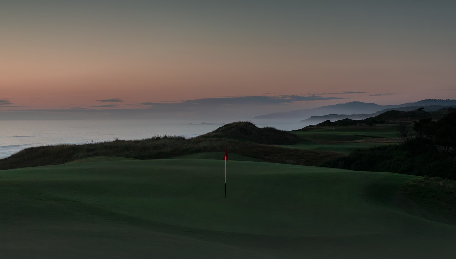 A links course at Bandon Dunes Golf Resort.