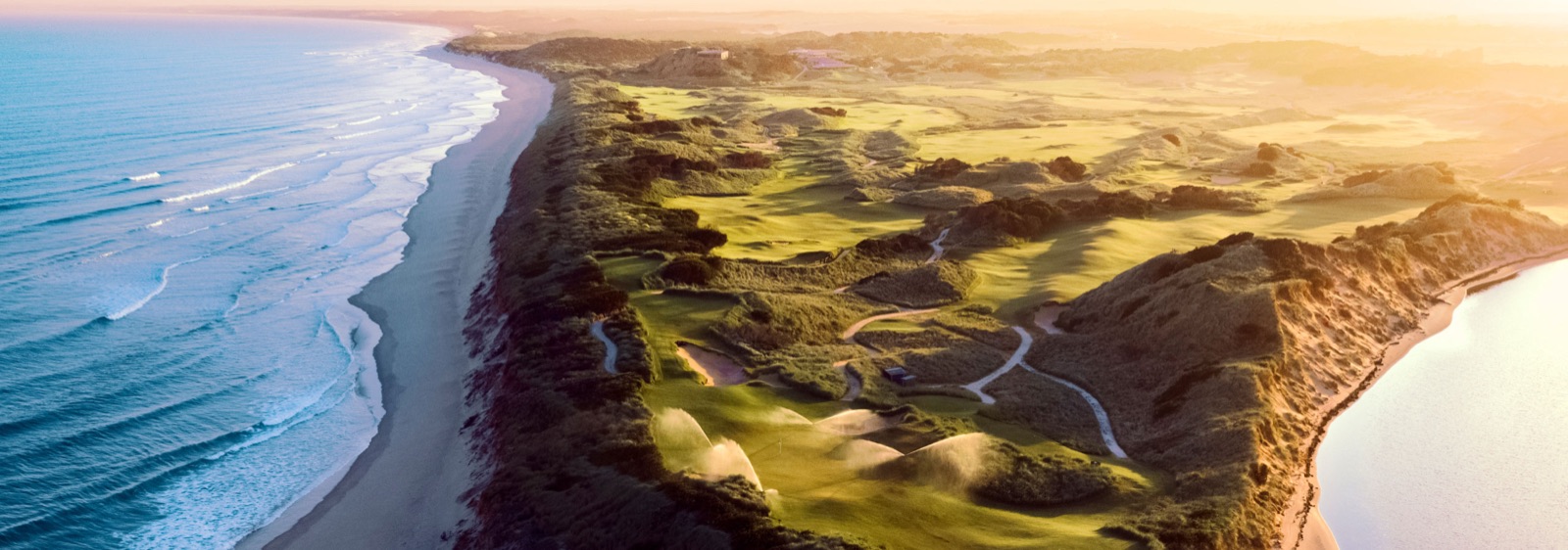 Lost Farm at Barnbougle, above the Tasmanian coast.