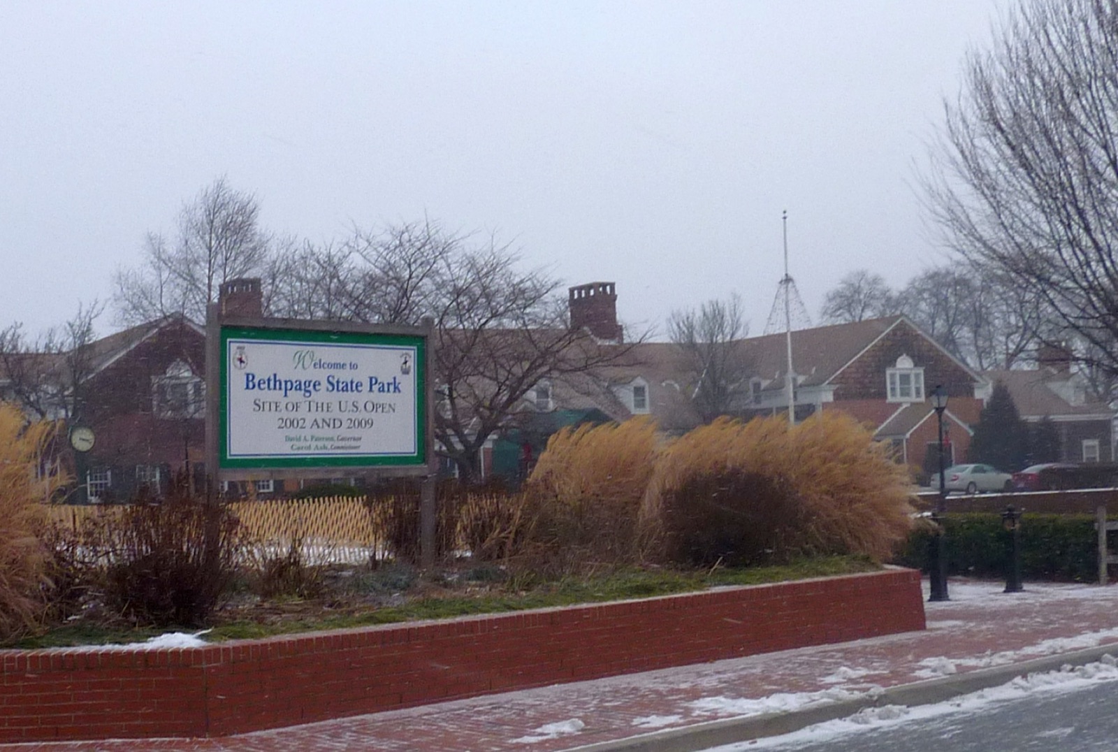 The clubhouse at Bethpage State Park, home of the public Black Course on Long Island, New York.
