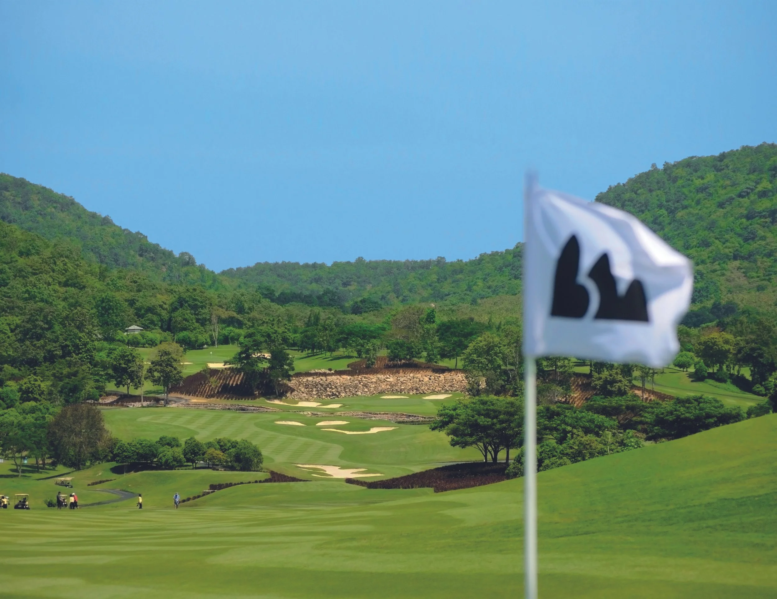 A hole on the championship course at Black Mountain Golf Club, Hua Hin, Thailand.