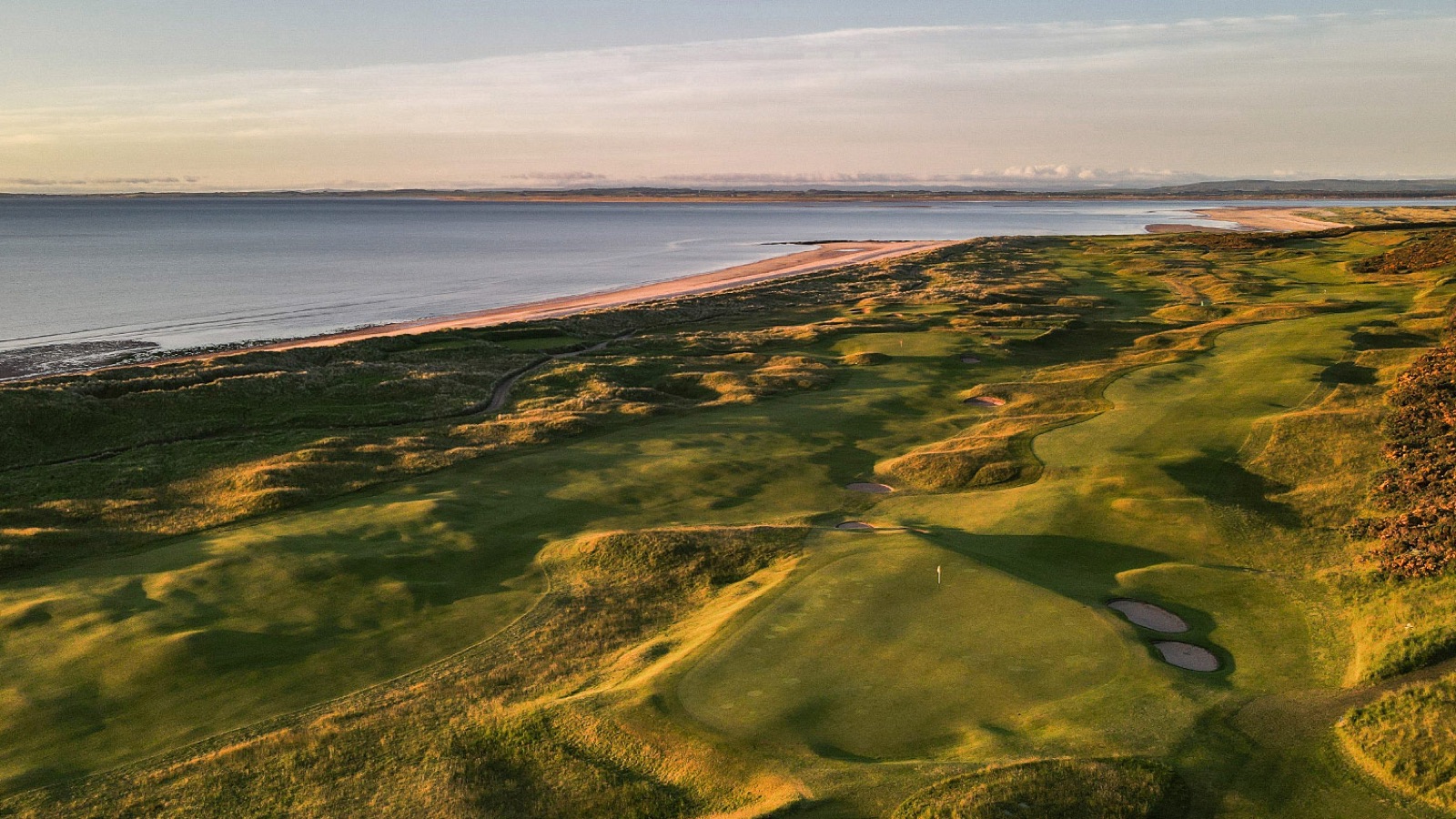 The Championship Course at Royal Dornoch on the Dornoch Firth, Scottish Highlands.