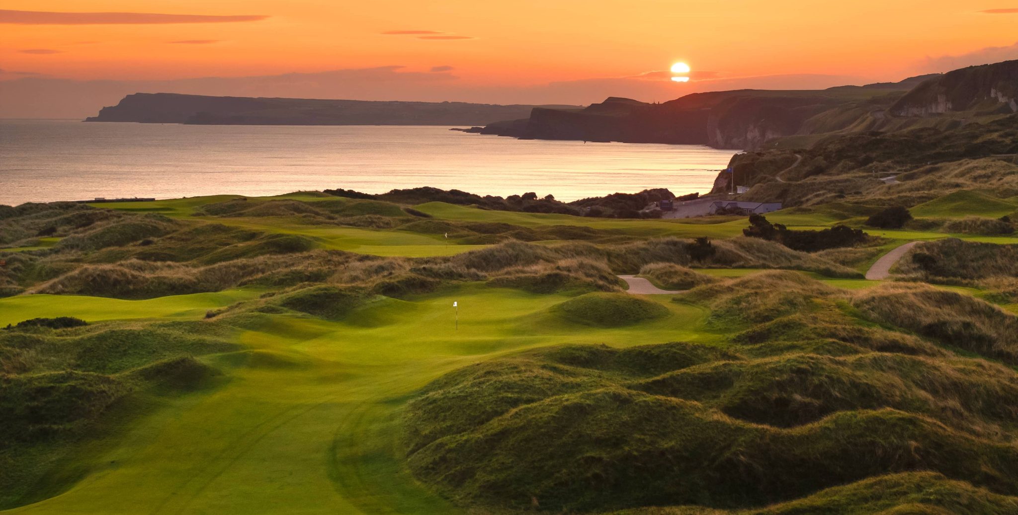 A hole on the Dunluce Links at Royal Portrush.