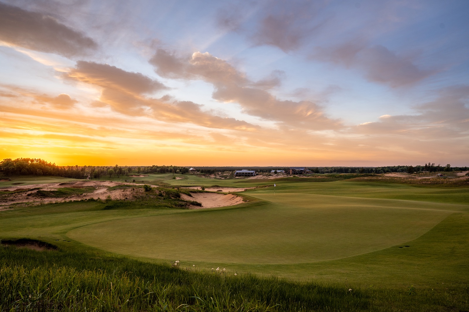 A hole at the Sand Valley course, Wisconsin.