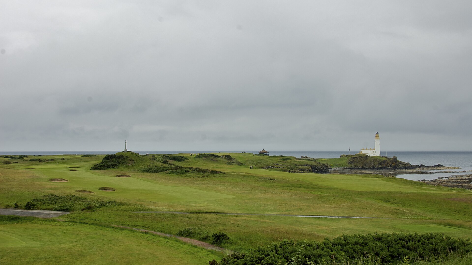The Ailsa course at Turnberry, near the lighthouse holes.