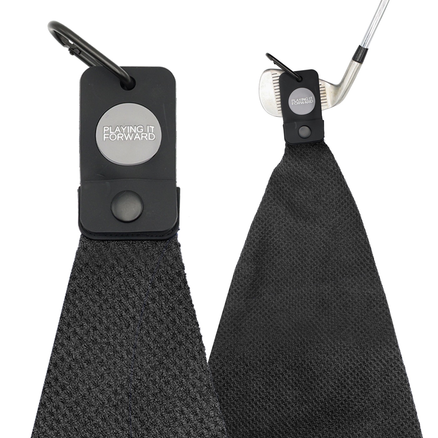 Magnetic Golf Towel with Carabiner Clip